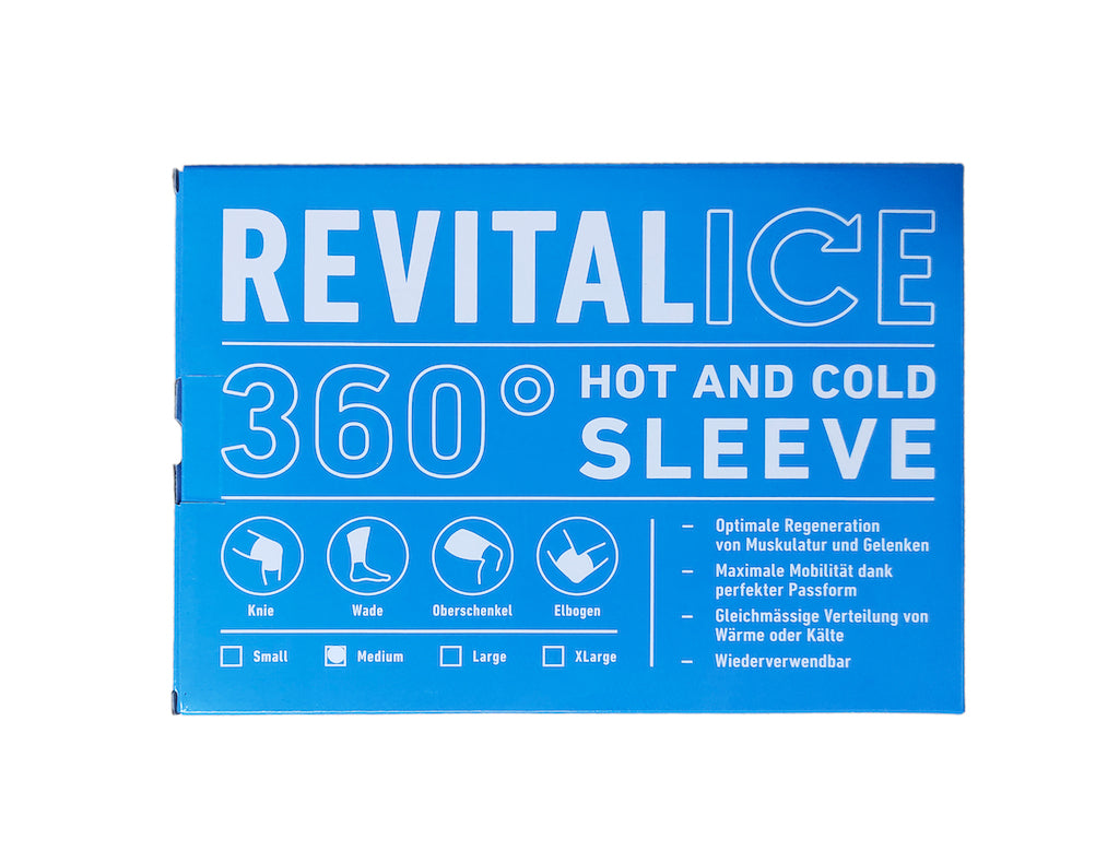 REVITALICE Ice Sleeve - Tragbares Kühlpack für Knie, Ellbogen und Gelenke